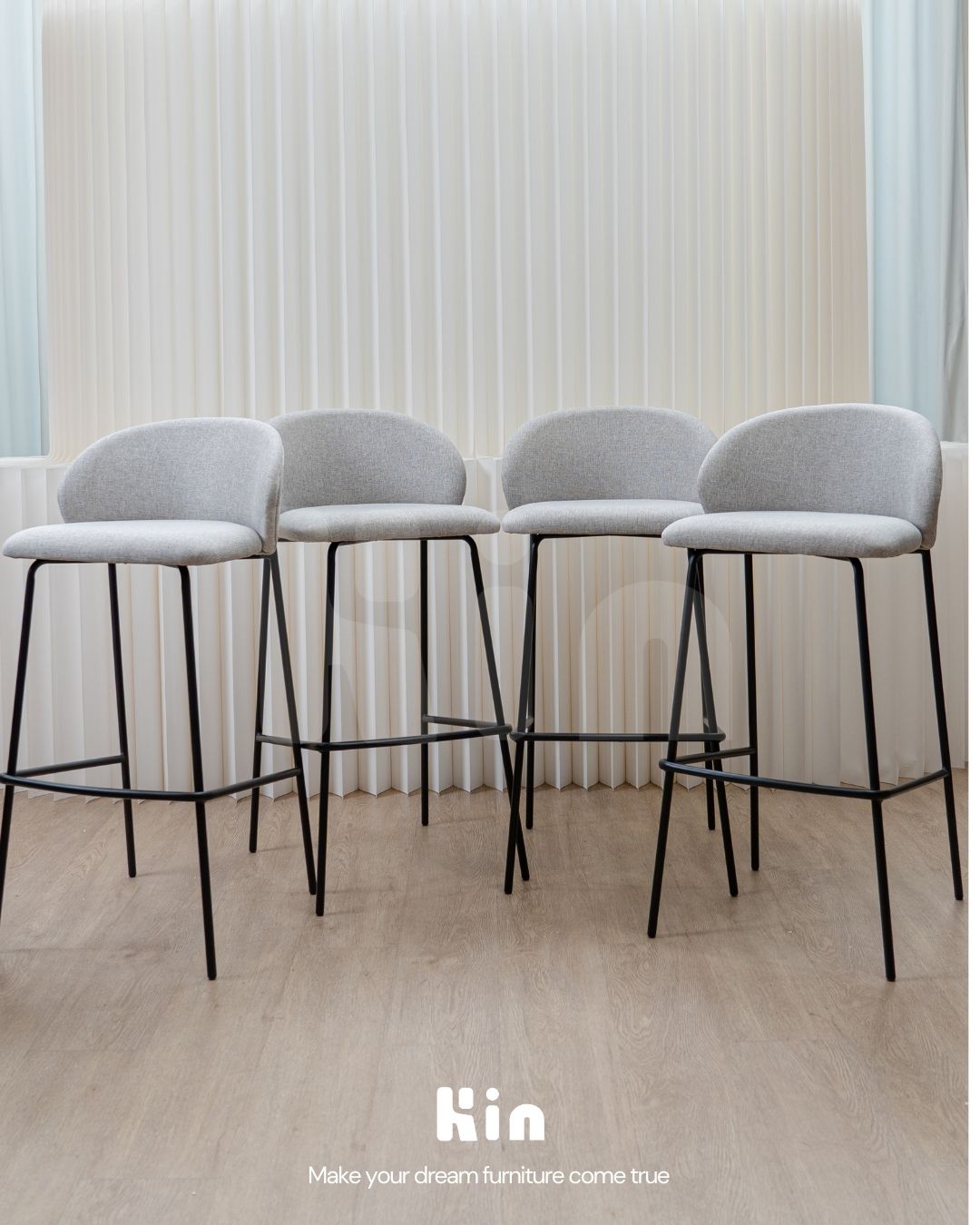 BSK002-075 - เก้าอี้บาร์สตู (สินค้าพร้อมส่ง)